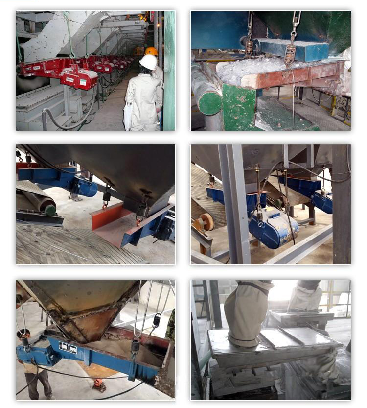 料仓振动给料器现场