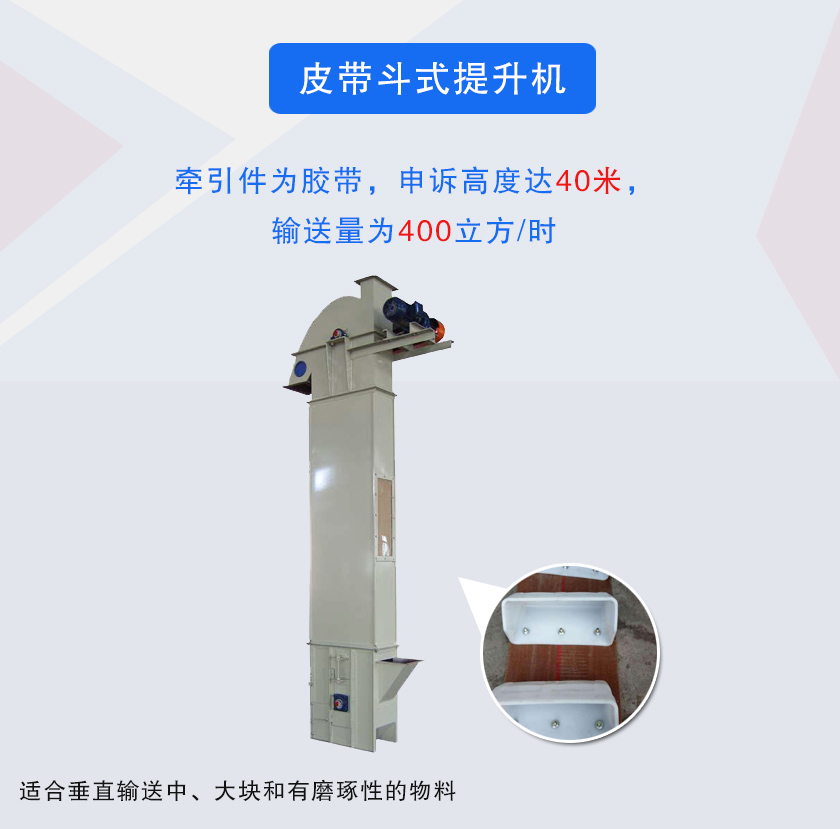 皮带斗式提升机图片
